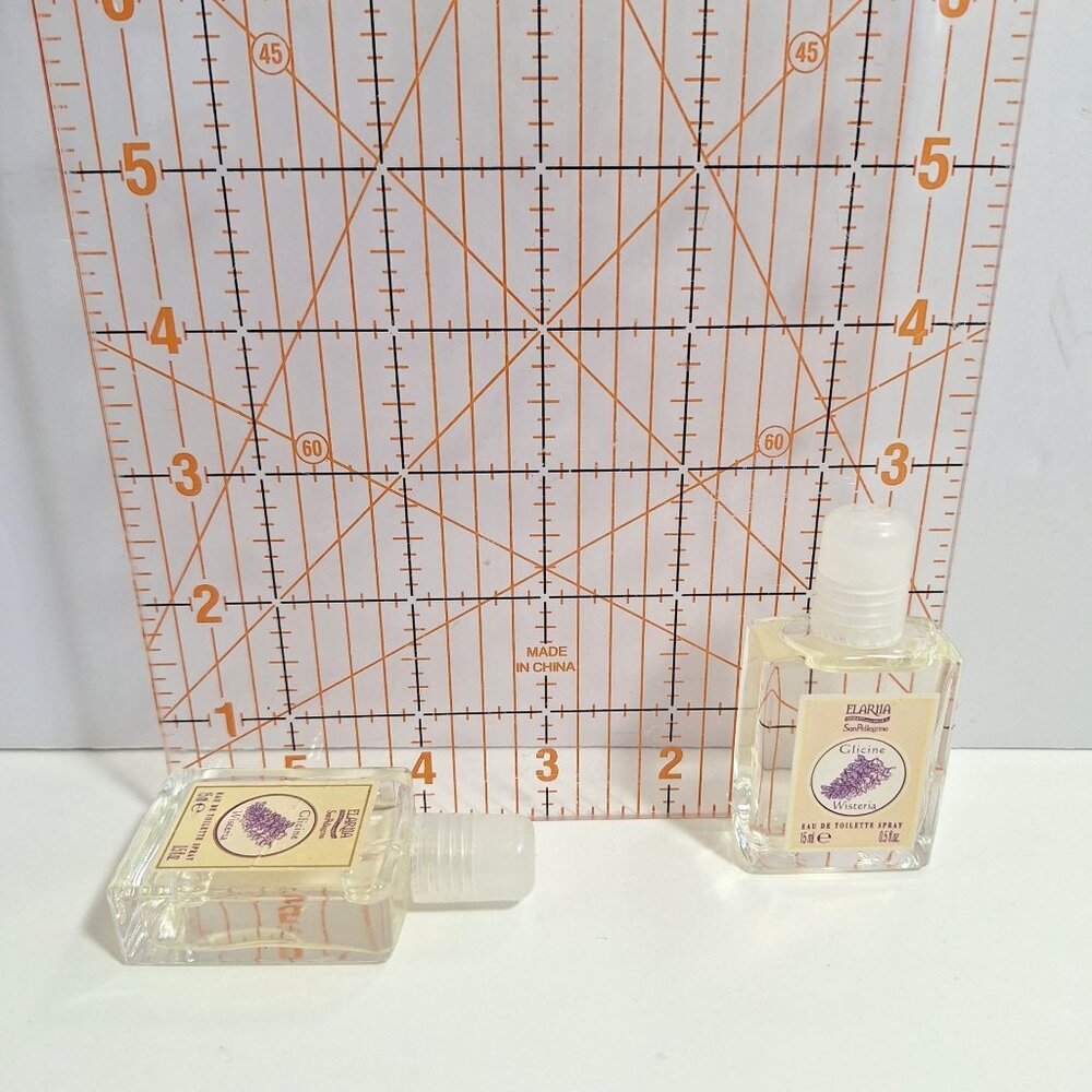 Elariia Glicine Wisteria Eau De Toilette Spray 0.5 fl oz 15ml Toilet Water 2 Lot - Picture 5 of 7